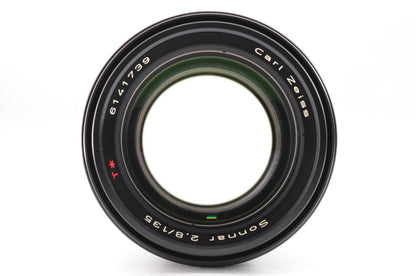 [Exc+5] CONTAX Carl Zeiss Sonnar T* 135mm f/2.8 AEJ MF Lens C/Y Mount