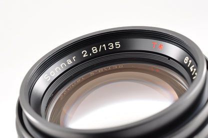 [Exc+5] CONTAX Carl Zeiss Sonnar T* 135mm f/2.8 AEJ MF Lens C/Y Mount