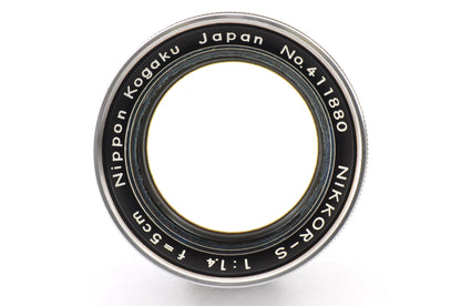 [Exc+5] Nikon S4 35mm Rangefinder Film Camera + NIKKOR-S 5cm f/1.4 Lens