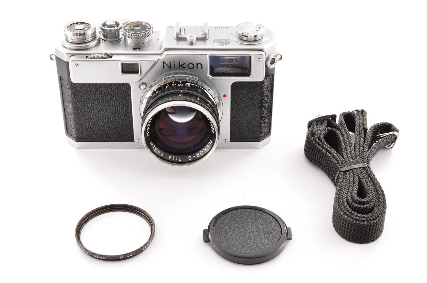 [Exc+5] Nikon S4 35mm Rangefinder Film Camera + NIKKOR-S 5cm f/1.4 Lens