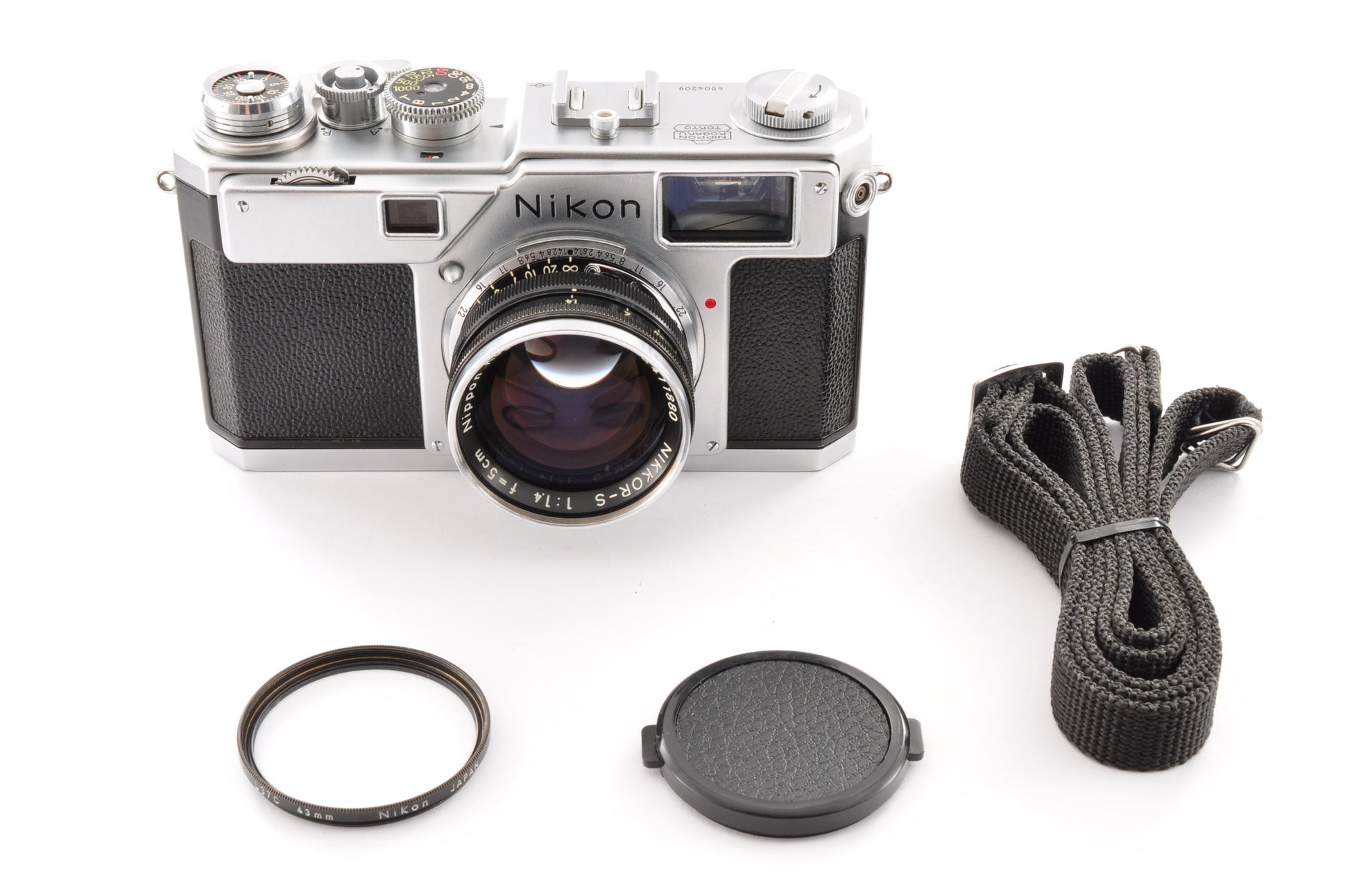 [Exc+5] Nikon S4 35mm Rangefinder Film Camera + NIKKOR-S 5cm f/1.4 Lens