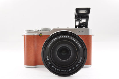 [N Mint] FUJIFILM X-M1 Brown + FUJINON SUPER EBC XC 16-50mm F3.5-5.6 OIS