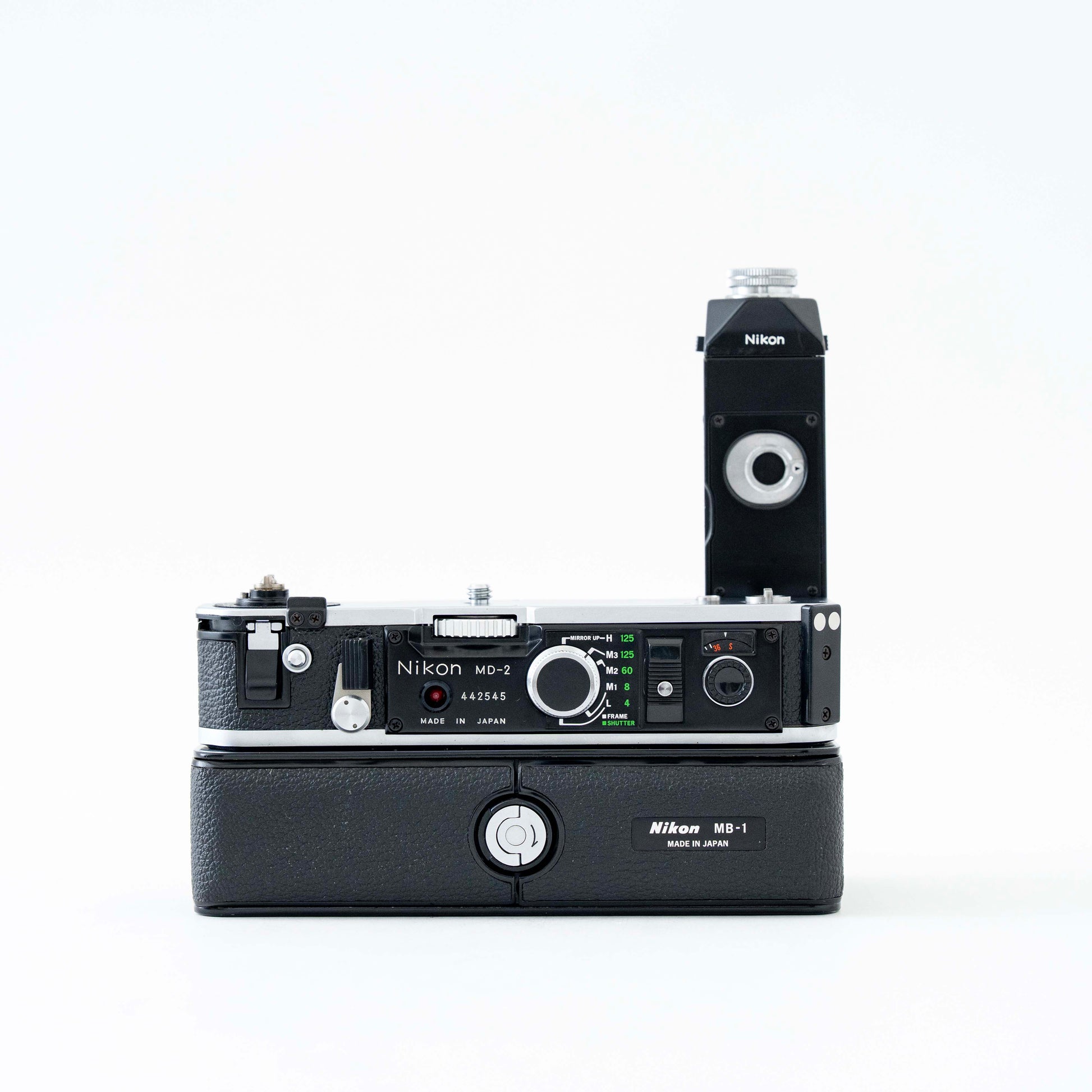 [Exc+4] Nikon MD-2 Motor Drive + MB-1 Battery Pack for F2