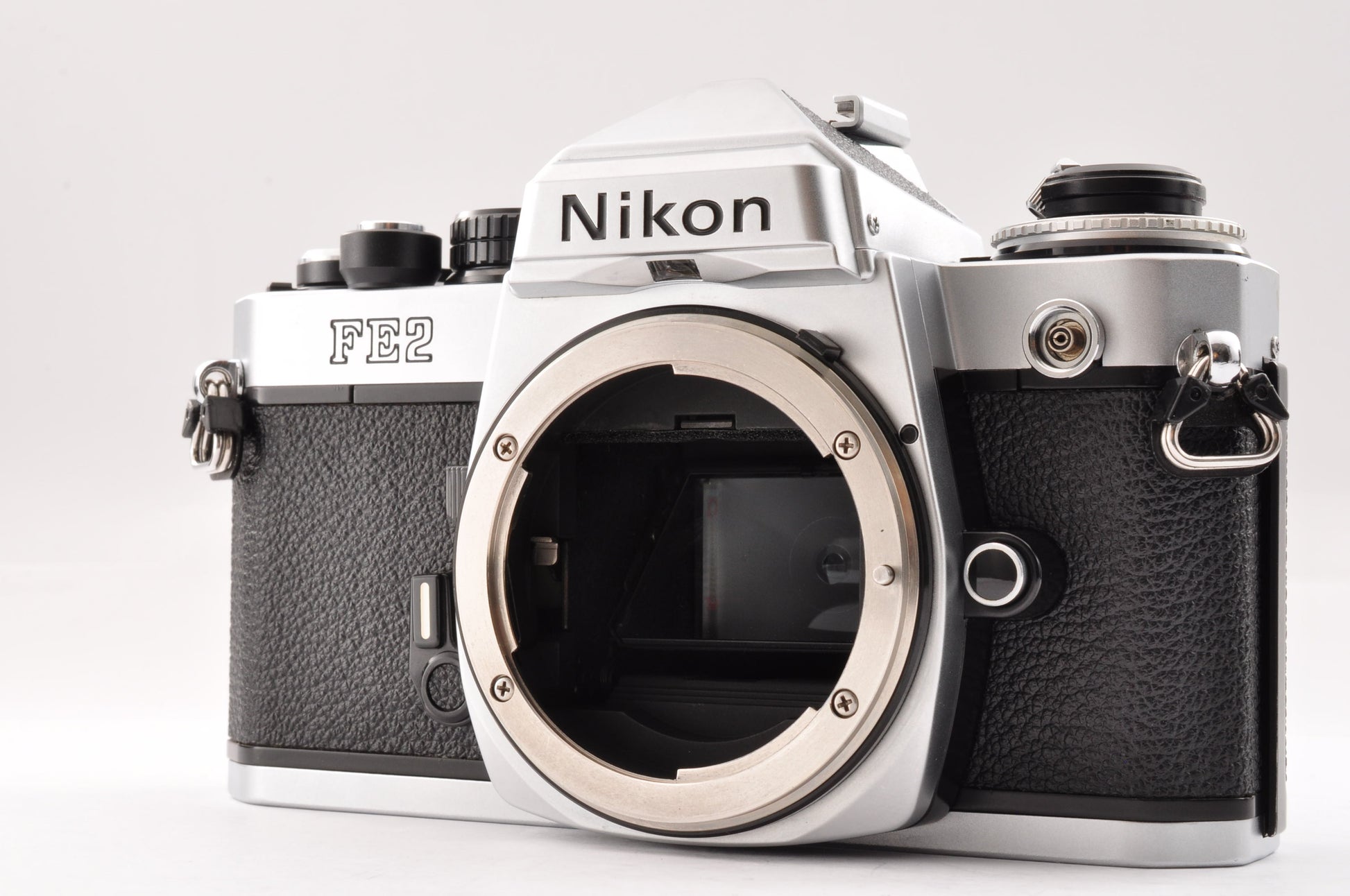 [Exc+5] Nikon FE2 Silver 35mm SLR Film Camera