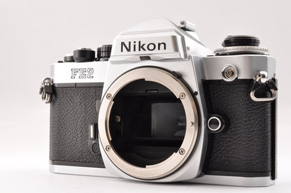 [Exc+5] Nikon FE2 Silver 35mm SLR Film Camera