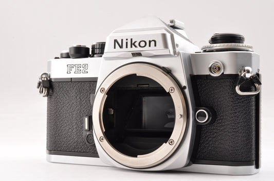 [Exc+5] Nikon FE2 Silver 35mm SLR Film Camera