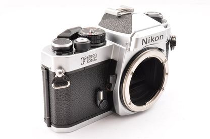 [Exc+5] Nikon FE2 Silver 35mm SLR Film Camera