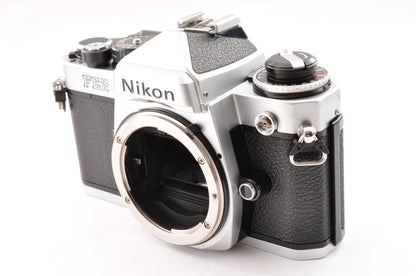 [Exc+5] Nikon FE2 Silver 35mm SLR Film Camera