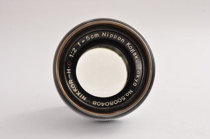 [Exc+4] Nikon MS Black Sync Rangefinder + [AS-IS] NIKKOR-H.C 5cm f/2