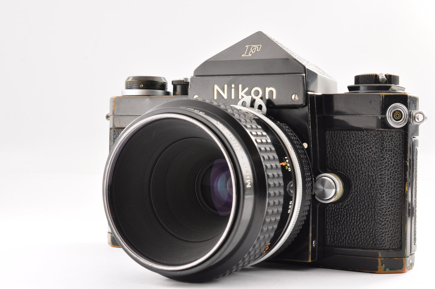 [Exc+3] Nikon F Eye level Black + Ai Micro-NIKKOR 55mm f/3.5