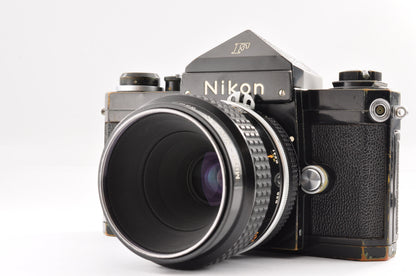 [Exc+3] Nikon F Eye level Black + Ai Micro-NIKKOR 55mm f/3.5