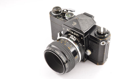 [Exc+3] Nikon F Eye level Black + Ai Micro-NIKKOR 55mm f/3.5