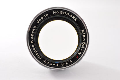 [Exc+5] Nikon NIKKOR-S.C 5cm f/1.4 MF Lens For Nikon S Mount