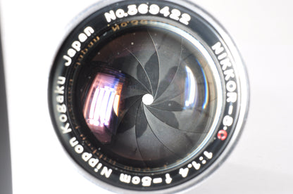 [Exc+5] Nikon NIKKOR-S.C 5cm f/1.4 MF Lens For Nikon S Mount