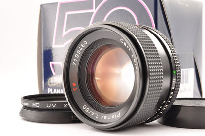[N Mint] CONTAX Carl Zeiss Planar T* 50mm f/1.4 MMJ MF Lens C/Y Mount