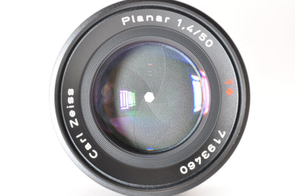 [N Mint] CONTAX Carl Zeiss Planar T* 50mm f/1.4 MMJ MF Lens C/Y Mount