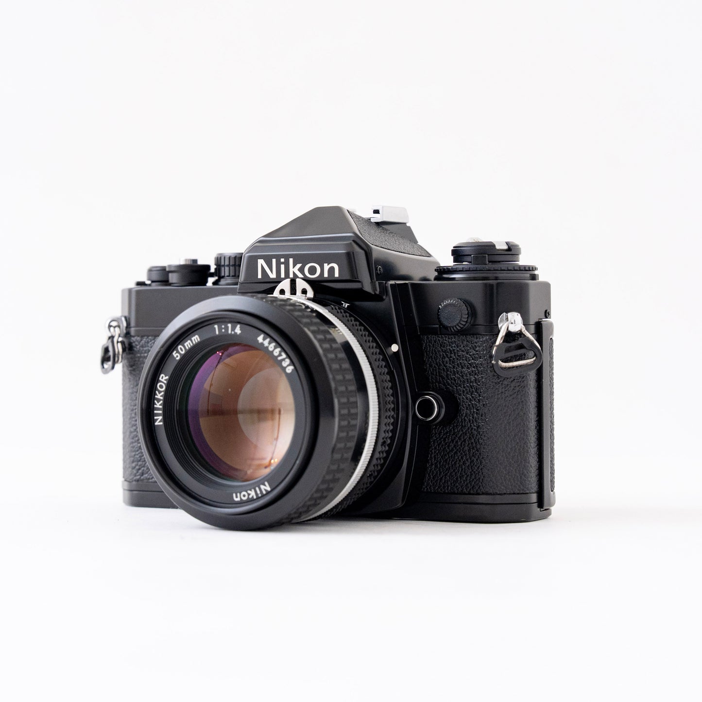 [Exc+5] Nikon FE Black 35mm SLR Film Camera + Ai NIKKOR 50mm f/1.4 Lens