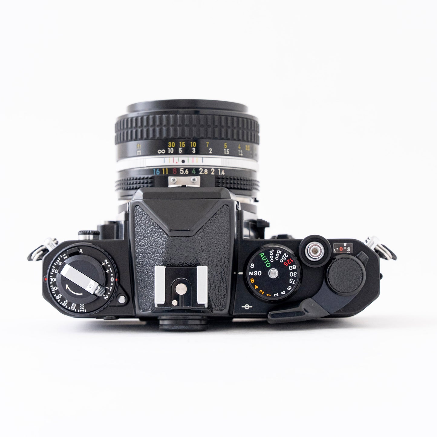 [Exc+5] Nikon FE Black 35mm SLR Film Camera + Ai NIKKOR 50mm f/1.4 Lens
