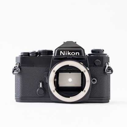[Exc+5] Nikon FE Black 35mm SLR Film Camera + Ai NIKKOR 50mm f/1.4 Lens