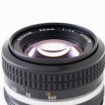 [Exc+5] Nikon FE Black 35mm SLR Film Camera + Ai NIKKOR 50mm f/1.4 Lens