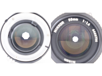 [Exc+5] Nikon FE Black 35mm SLR Film Camera + Ai NIKKOR 50mm f/1.4 Lens