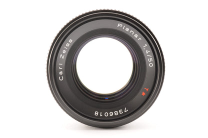 [N Mint] CONTAX Carl Zeiss Planar T* 50mm f/1.4 MMJ MF Lens C/Y Mount