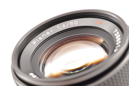 [N Mint] CONTAX Carl Zeiss Planar T* 50mm f/1.4 MMJ MF Lens C/Y Mount