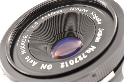 [Exc+5] Nikon GN Auto NIKKOR 45mm f/2.8 Lens Nippon Kogaku Japan