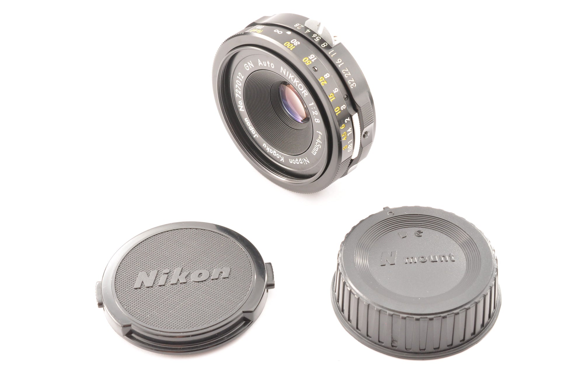 [Exc+5] Nikon GN Auto NIKKOR 45mm f/2.8 Lens Nippon Kogaku Japan