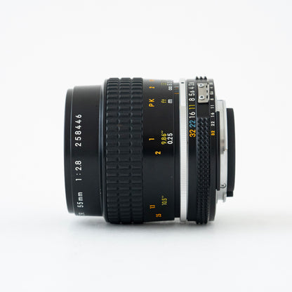 [N Mint] Nikon Ai-S Micro NIKKOR 55mm f/2.8 MF Lens