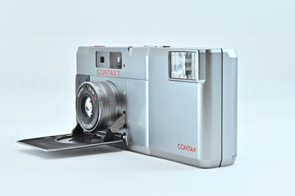 [N Mint] CONTAX T Silver Rangefinder Film Camera