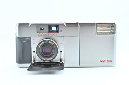 [N Mint] CONTAX T Silver Rangefinder Film Camera
