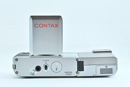[N Mint] CONTAX T Silver Rangefinder Film Camera