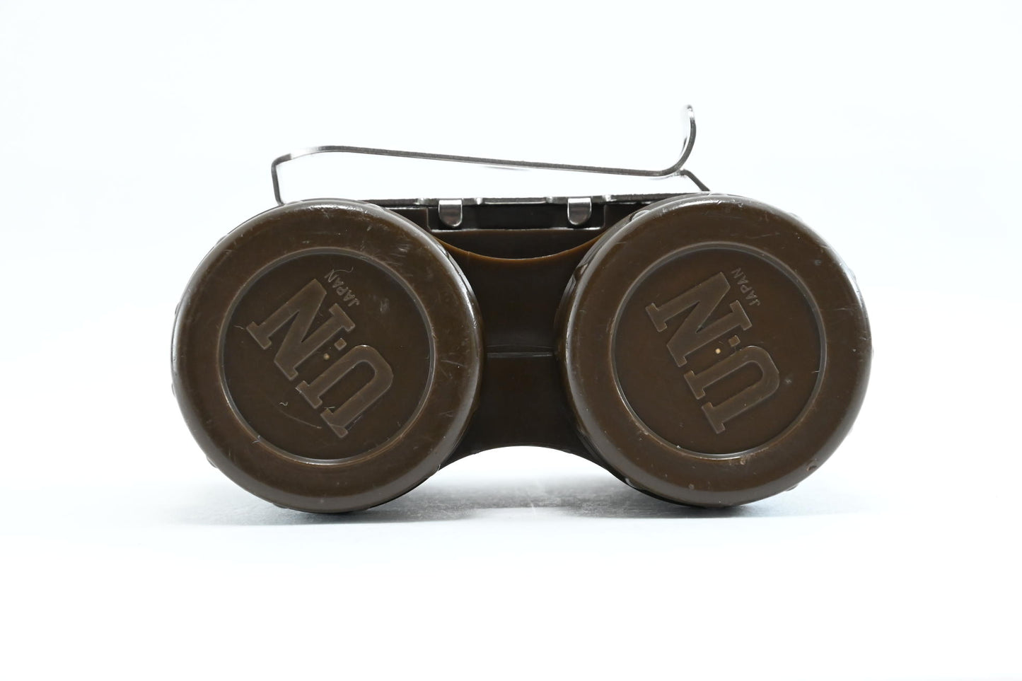 [Exc+4] UN Waterproof Double 35mm Film Roll Case Brown Belt Clip