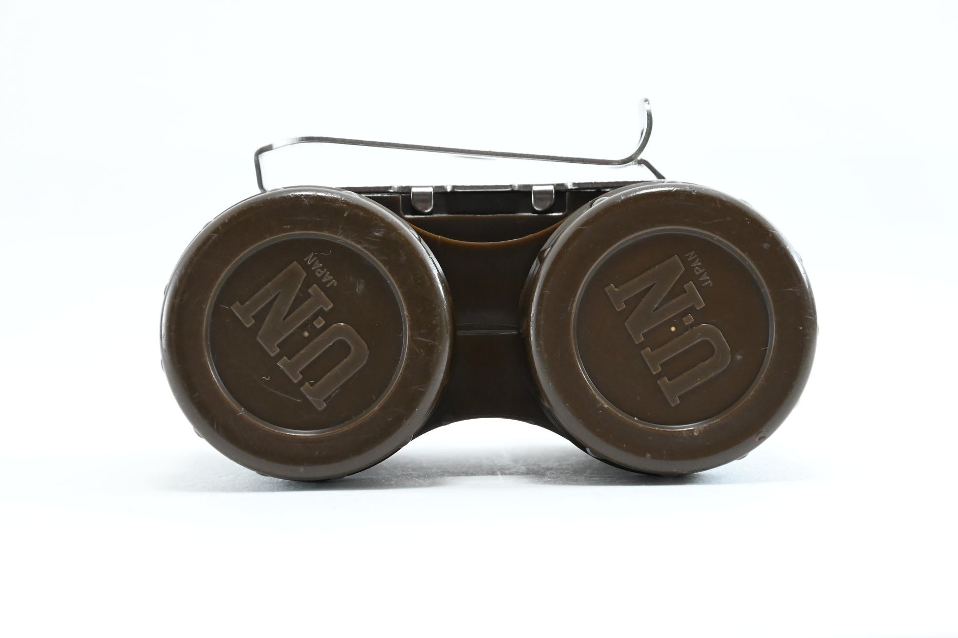 [Exc+4] UN Waterproof Double 35mm Film Roll Case Brown Belt Clip