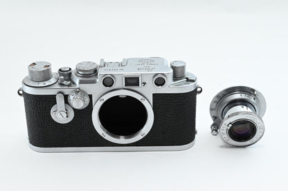 [Exc+4] Leica IIIf Rangefinder Film Camera + FED 50mm f/3.5