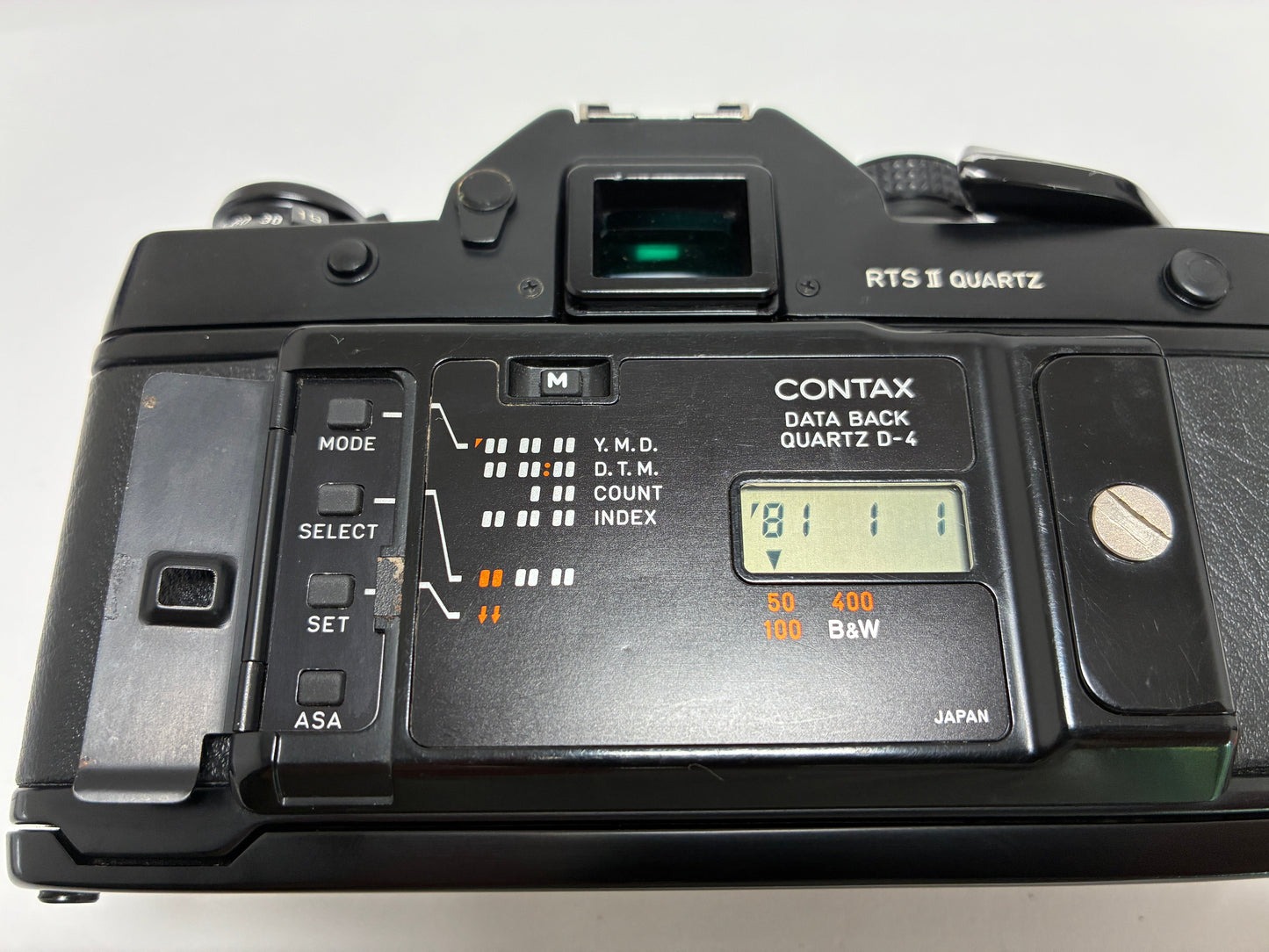 [Exc+5] CONTAX RTS II Quartz 35mm SLR Film Camera Data Back Quartz D-4