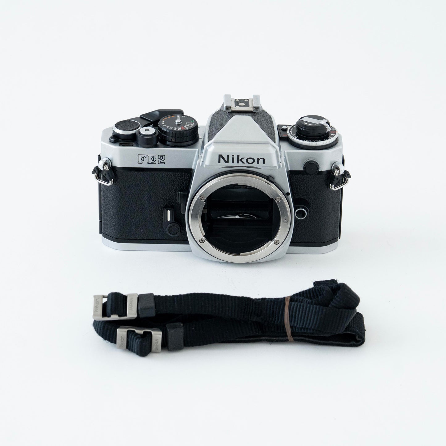 [Exc+5] Nikon FE2 Silver 35mm SLR Film Camera