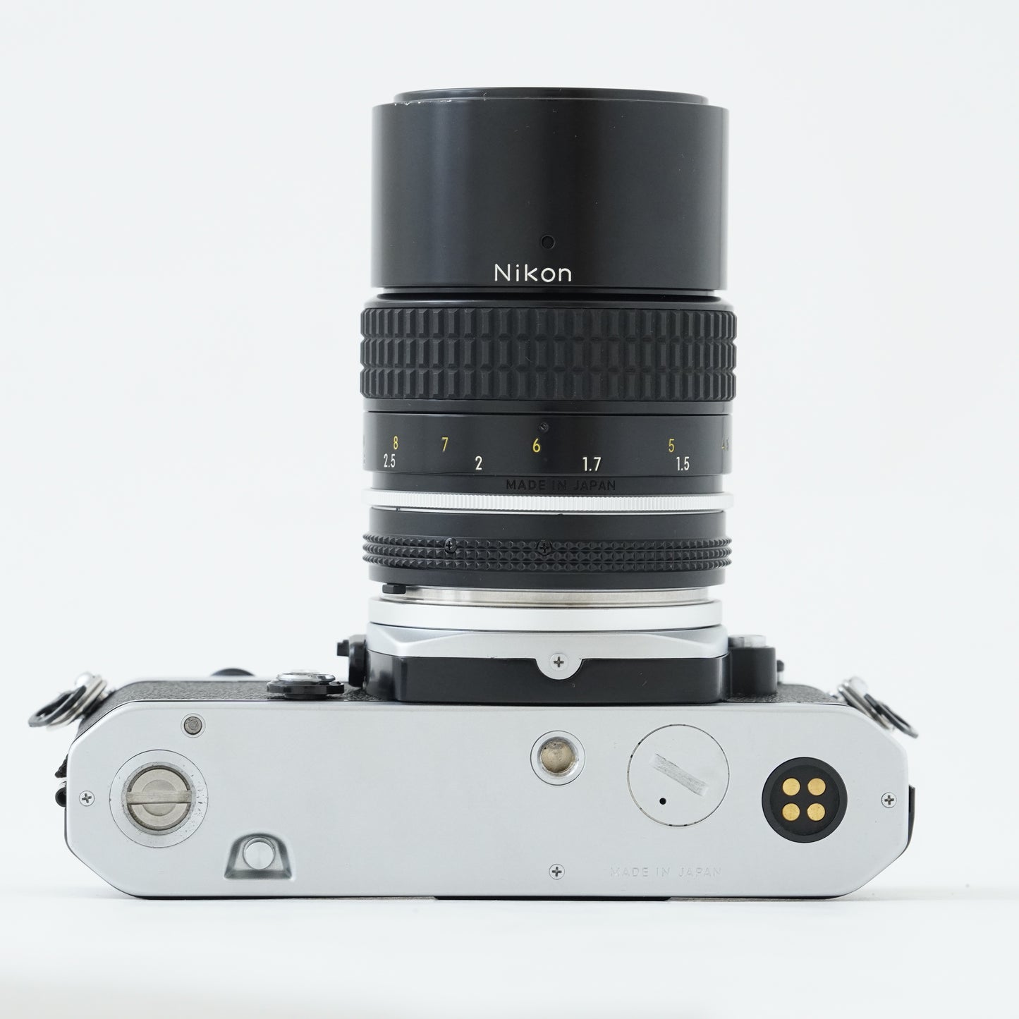 [Exc+5] Nikon FE Silver 35mm SLR Film Camera + Ai NIKKOR 135mm f/2.8