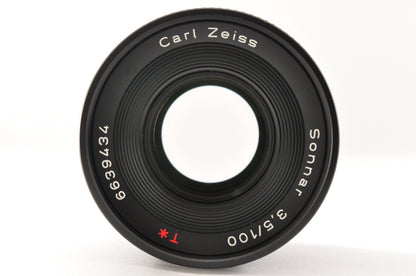 [N Mint] CONTAX Carl Zeiss Sonnar T* 100mm f/3.5 AEJ Lens