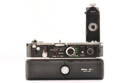 [Exc+5] Nikon MD-2 Motor Drive + MB-1 Battery Pack for F2