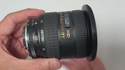 [N Mint] Nikon AF NIKKOR 18-35mm f/3.5-4.5D ED Zoom Lens From Japan #6770