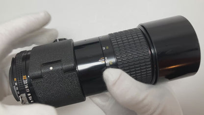 [Exc+5] Nikon Ai-s Micro-NIKKOR 200mm f/4 Macro MF Lens + PK-13 #0559