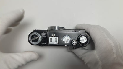 [Exc+4] Nikon S2 Black Repainted 35mm Rangefinder Film Camera #7768