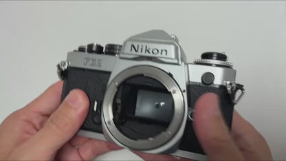 [Exc+5] Nikon FE2 Silver 35mm SLR Film Camera From Japan #6115