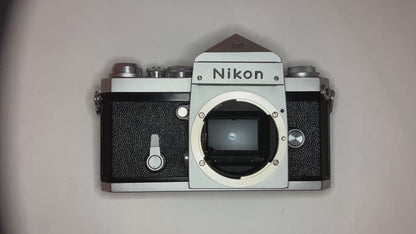 [Exc+4] Nikon F Eye level Silver 35mm SLR Film Camera #6585