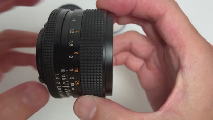 [Exc+5] CONTAX Carl Zeiss Planar T* 50mm f/1.4 AEJ Lens C/Y Mount #0858