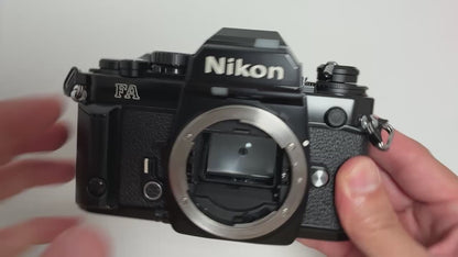 [Exc+4] Nikon FA Black 35mm SLR Film Camera From Japan #4039