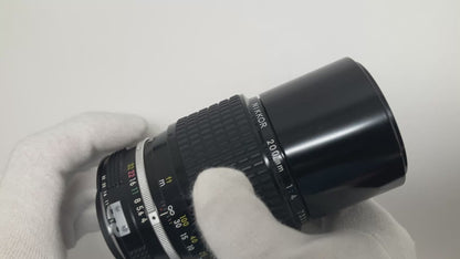 [Exc+5] Nikon Ai Nikkor 200mm f/4 MF Telephoto Lens #7336