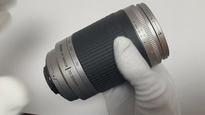 [Exc+5] Nikon AF Nikkor 70-300mm F/4-5.6 G Silver Lens #1524